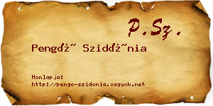 Pengő Szidónia névjegykártya
